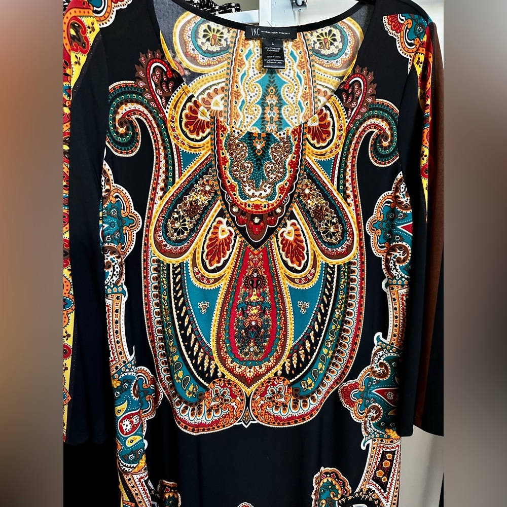 Beautiful Fall Dress only worn once! 👗 Like New Condition - Size Large - Picture 3 of 9